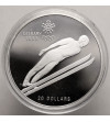 Canada, Elizabeth II (1952-2022). 20 Dollars 1987, Ski Jumping, Series: 1988 Winter Olympics, Calgary