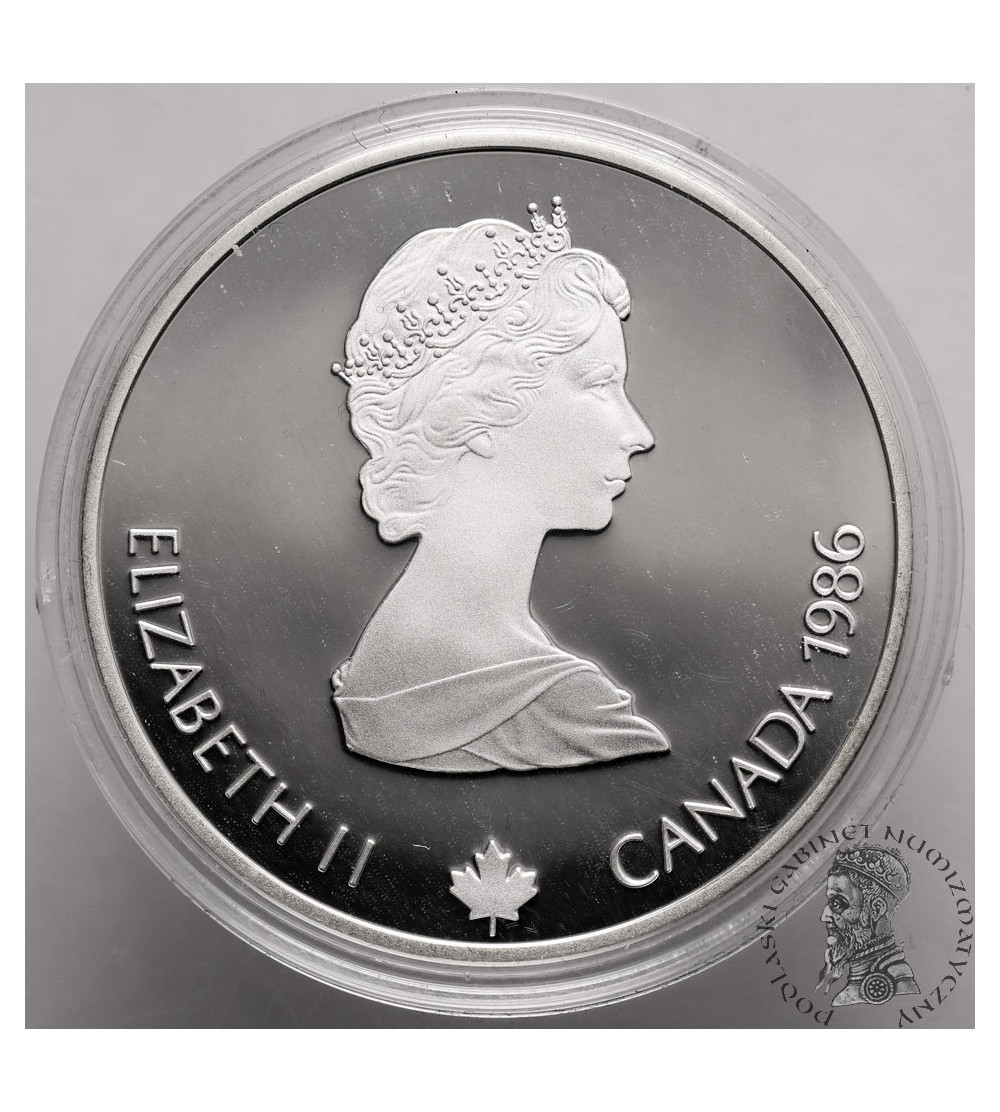 Canada, Elizabeth II (1952-2022). 20 Dollars 1986, Biathlon, Series: 1988 Winter Olympics, Calgary