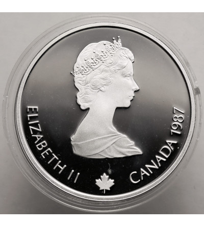 Canada, Elizabeth II (1952-2022). 20 Dollars 1987, Bobsled, Series: 1988 Winter Olympics, Calgary