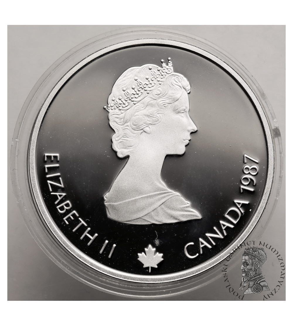 Canada, Elizabeth II (1952-2022). 20 Dollars 1987, Bobsled, Series: 1988 Winter Olympics, Calgary