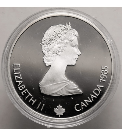 Canada, Elizabeth II (1952-2022). 20 Dollars 1985, Alpine Skiing, Series: 1988 Winter Olympics, Calgary