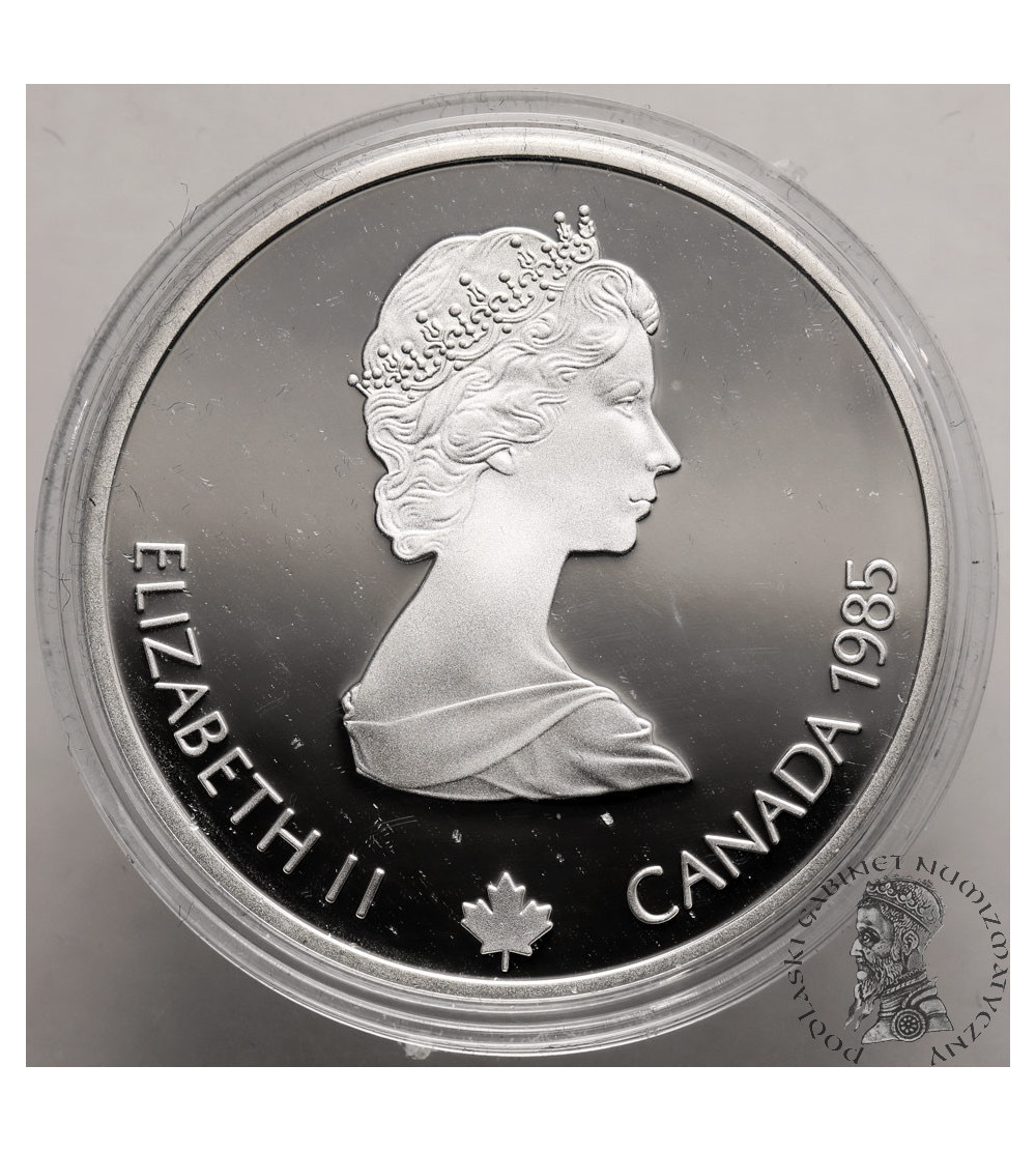 Canada, Elizabeth II (1952-2022). 20 Dollars 1985, Alpine Skiing, Series: 1988 Winter Olympics, Calgary