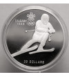 Canada, Elizabeth II (1952-2022). 20 Dollars 1985, Alpine Skiing, Series: 1988 Winter Olympics, Calgary