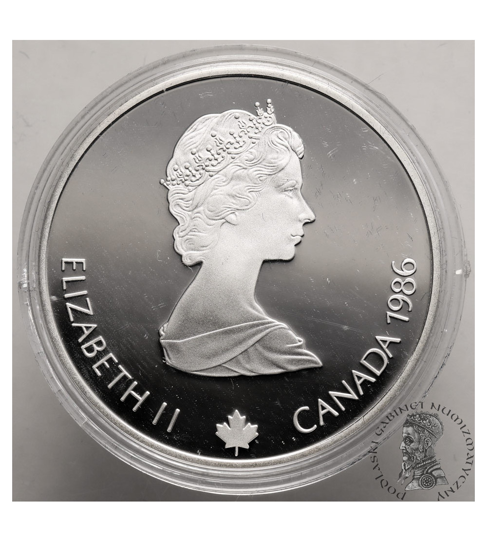 Canada, Elizabeth II (1952-2022). 20 Dollars 1986, Hockey, Series: 1988 Winter Olympics, Calgary