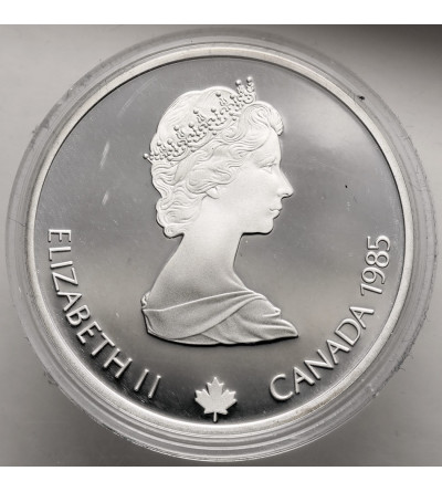 Canada, Elizabeth II (1952-2022). 20 Dollars 1985, Speed Skating, Series: 1988 Winter Olympics, Calgary