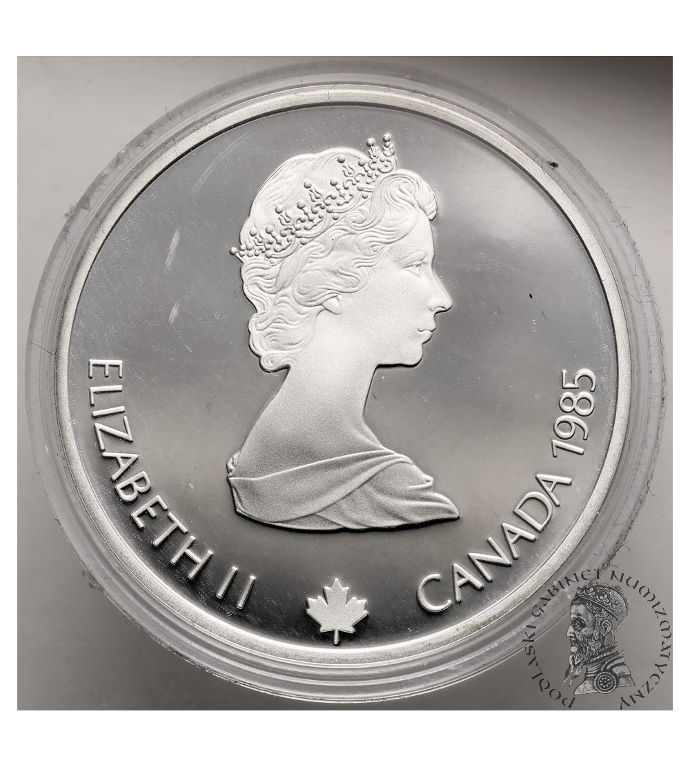 Canada, Elizabeth II (1952-2022). 20 Dollars 1985, Speed Skating, Series: 1988 Winter Olympics, Calgary