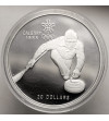 Canada, Elizabeth II (1952-2022). 20 Dollars 1987, Curling, Series: 1988 Winter Olympics, Calgary