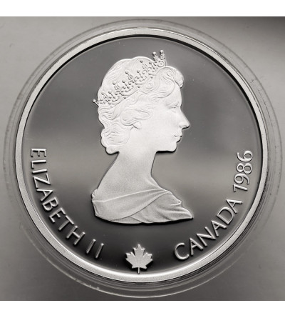 Canada, Elizabeth II (1952-2022). 20 Dollars 1986, Cross-country Skiing, Series: 1988 Winter Olympics, Calgary