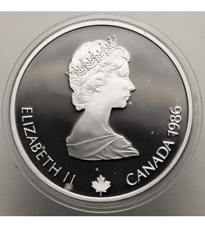 Canada, Elizabeth II (1952-2022). 20 Dollars 1986, Free-style Skiing, Series: 1988 Winter Olympics, Calgary