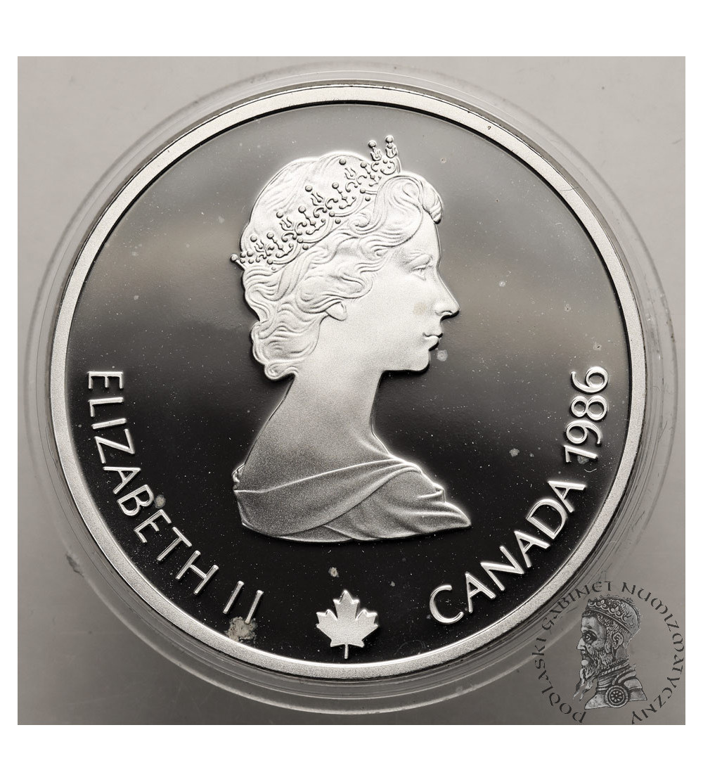 Canada, Elizabeth II (1952-2022). 20 Dollars 1986, Free-style Skiing, Series: 1988 Winter Olympics, Calgary