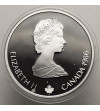 Kanada, Elżbieta II (1952-2022). 20 dolarów 1986, Narciarstwo dowolne, Seria: Zimowe Igrzyska Olimpijskie 1988, Calgary