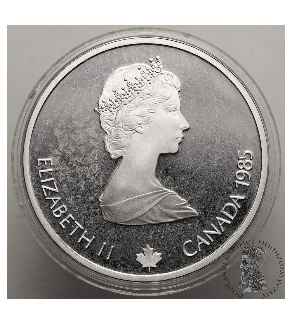 Canada, Elizabeth II (1952-2022). 20 Dollars 1985, Speed Skating, Series: 1988 Winter Olympics, Calgary