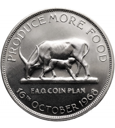 Uganda. 5 Shillings 1968, F.A.O. - Proof