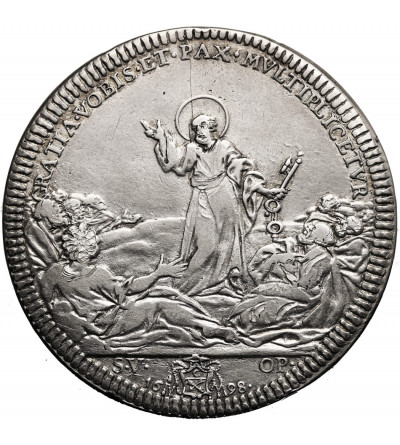 Papal States / Vatican, Innocent XII 1691-1700. Piastra 1698, AN VIII, Rome