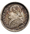 Watykan,Pius IX 1846-1878. 10 Soldi 1868 R, AN XXIII