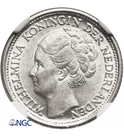 Netherlands. Wilhelmina I, 1890-1948. 10 Cents 1944 S, San Francisco - NGC MS 63