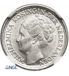 Netherlands. Wilhelmina I, 1890-1948. 10 Cents 1944 S, San Francisco - NGC MS 63