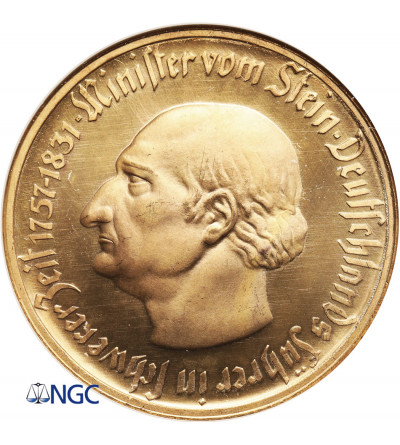 Germany, Westfalen / Westphalia. Notgeld, 50 Millionen Mark 1923, Minister von Stein - NGC MS 67