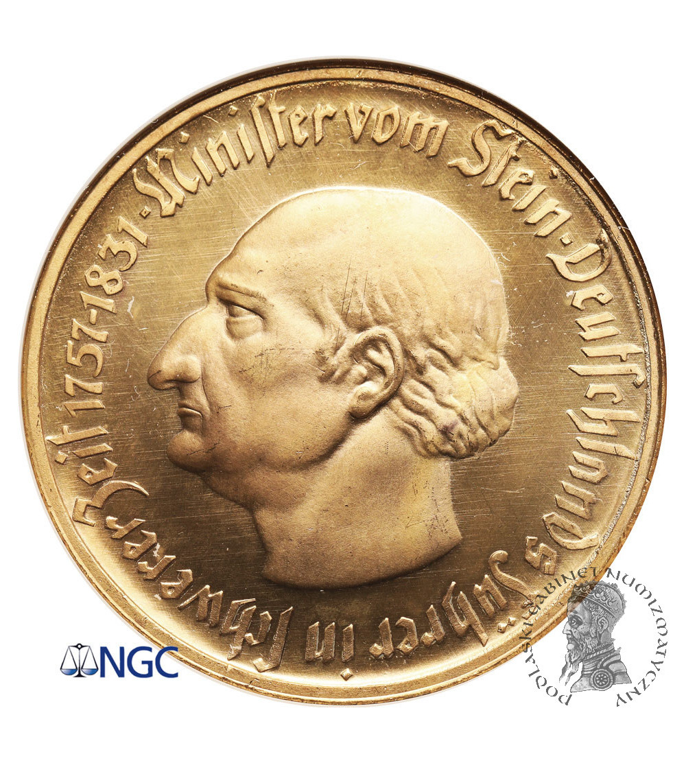 Germany, Westfalen / Westphalia. Notgeld, 50 Millionen Mark 1923, Minister von Stein - NGC MS 67