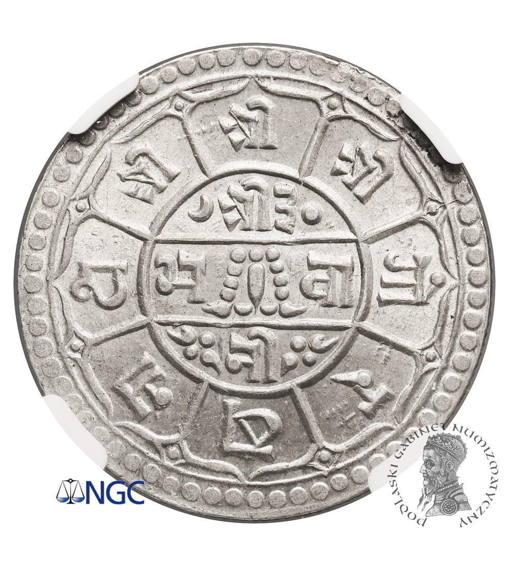 Nepal, Tribhuvana Bir Bikram, VS 1968-2007 / 1911-1950 AD. 2 Mohars, VS 1983 / 1926 AD - NGC MS 65