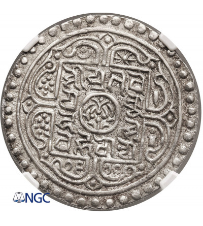 Tibet, Ranjana Tangka, BE 16-16 (1880-1892 AD) - NGC AU 58