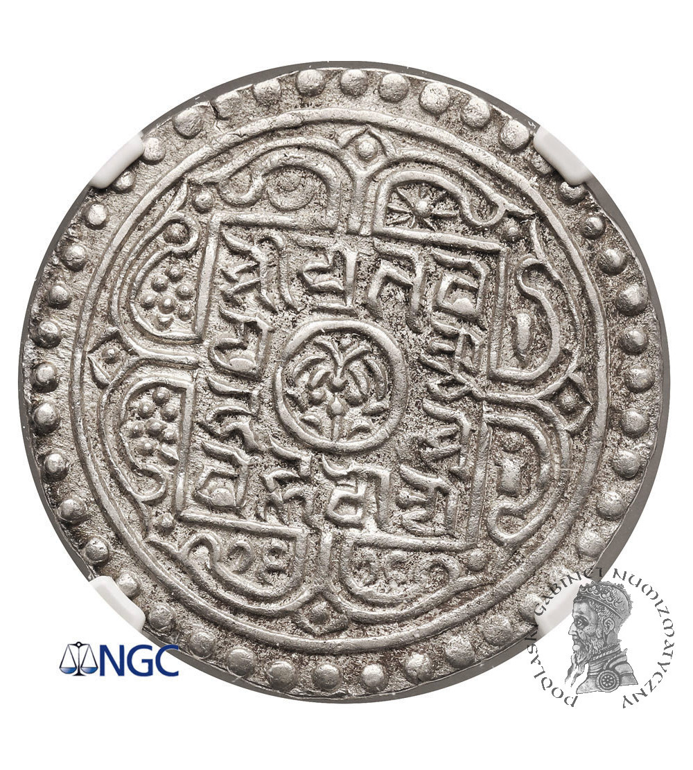 Tibet, Ranjana Tangka, BE 16-16 (1880-1892 AD) - NGC AU 58