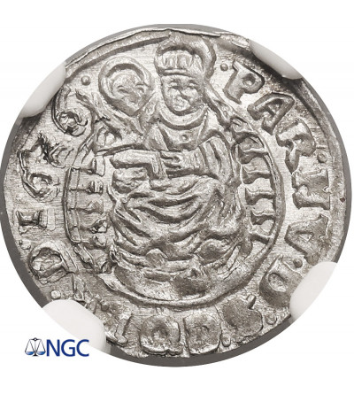 Węgry / Siedmiogród (Transylwania). Gabriel Bethlen 1613-1629. Denar 1626 NB, Nagybanya - NGC MS 65