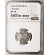 Poland / Lithuania, Stefan Batory 1576-1586. Trojak (3 Groschen) 1582, Vilnius mint - NGC MS 63