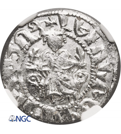 Armenia, Levon I 1199-1219 AD. AR Tram no date, Sis mint - NGC MS 64