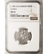 Armenia, Levon I 1199-1219 AD. AR Tram no date, Sis mint - NGC MS 64