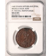 Niderlandy Hiszpańskie. Cu liczman / żeton (Rekenpenninge), 1668, Bruksela, Św. Michał zabijający diabła - NGC MS 64 BN