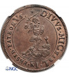 Niderlandy Hiszpańskie. Cu liczman / żeton (Rekenpenninge), 1668, Bruksela, Św. Michał zabijający diabła - NGC MS 64 BN
