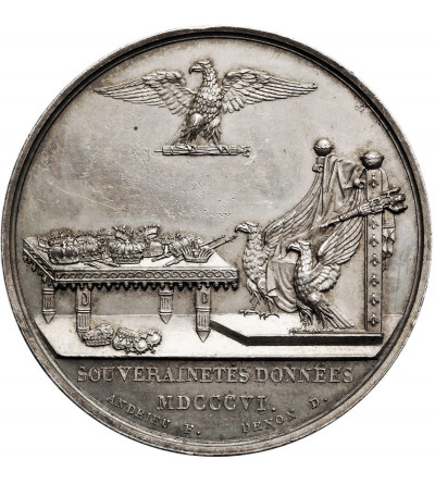 France, Napoleon I (1804 - 1814). Medal 1806 commemorating the sovereignty granted to the kings of Bavaria and Württemberg