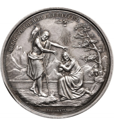 Germany, Augsburg. Medal circa 1850 to commemorate Baptism