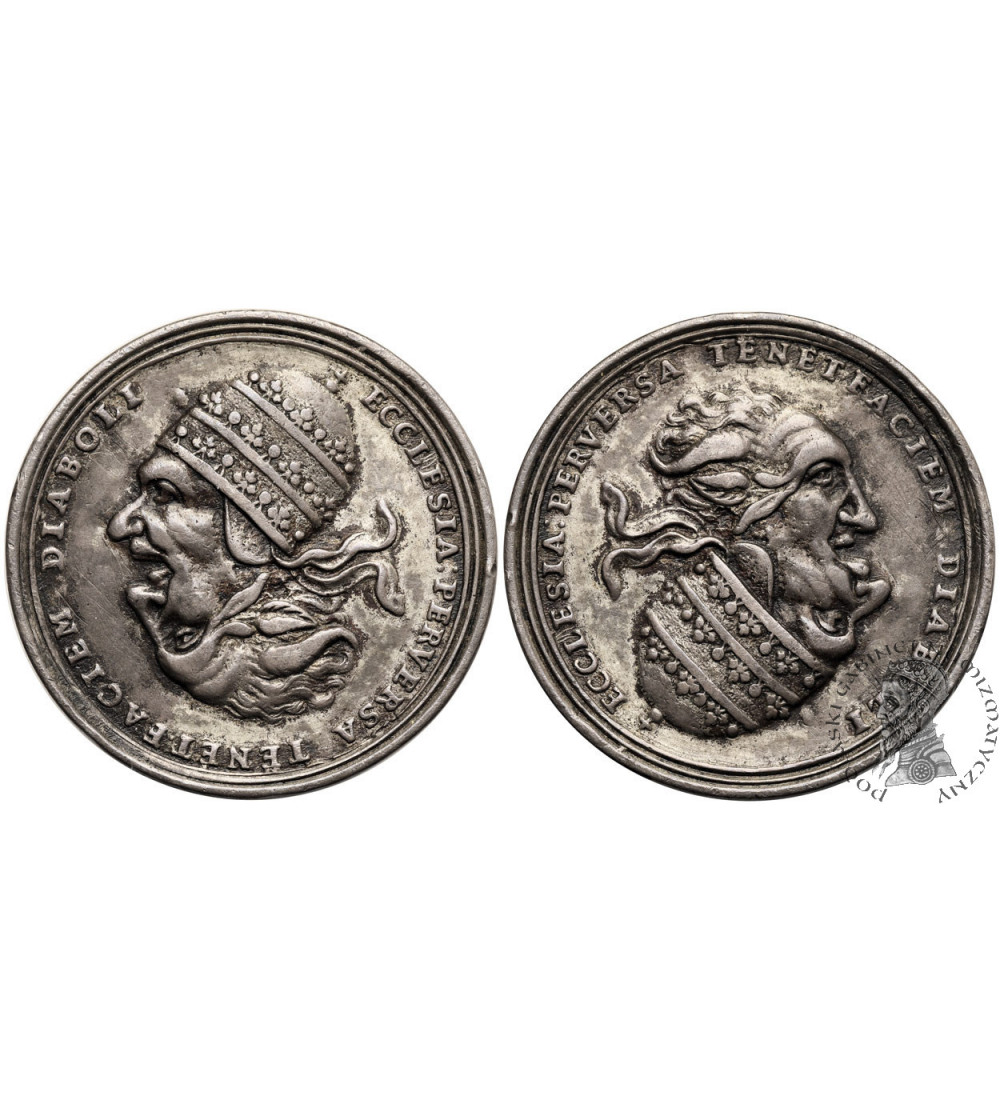 Niemcy, Saksonia - Anhalt, Naumburg Biskupstwo. Srebrny medal satyryczny 1543 Niemcy, Saksonia - Anhalt, Naumburg Biskupstwo. Srebrny medal satyryczny 1543