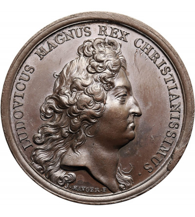 Francja, Ludwik XIV (1643-1715). Medal 1693 upamiętniający ustanowienie Królewskiego Orderu Wojskowego Świętego Ludwika
