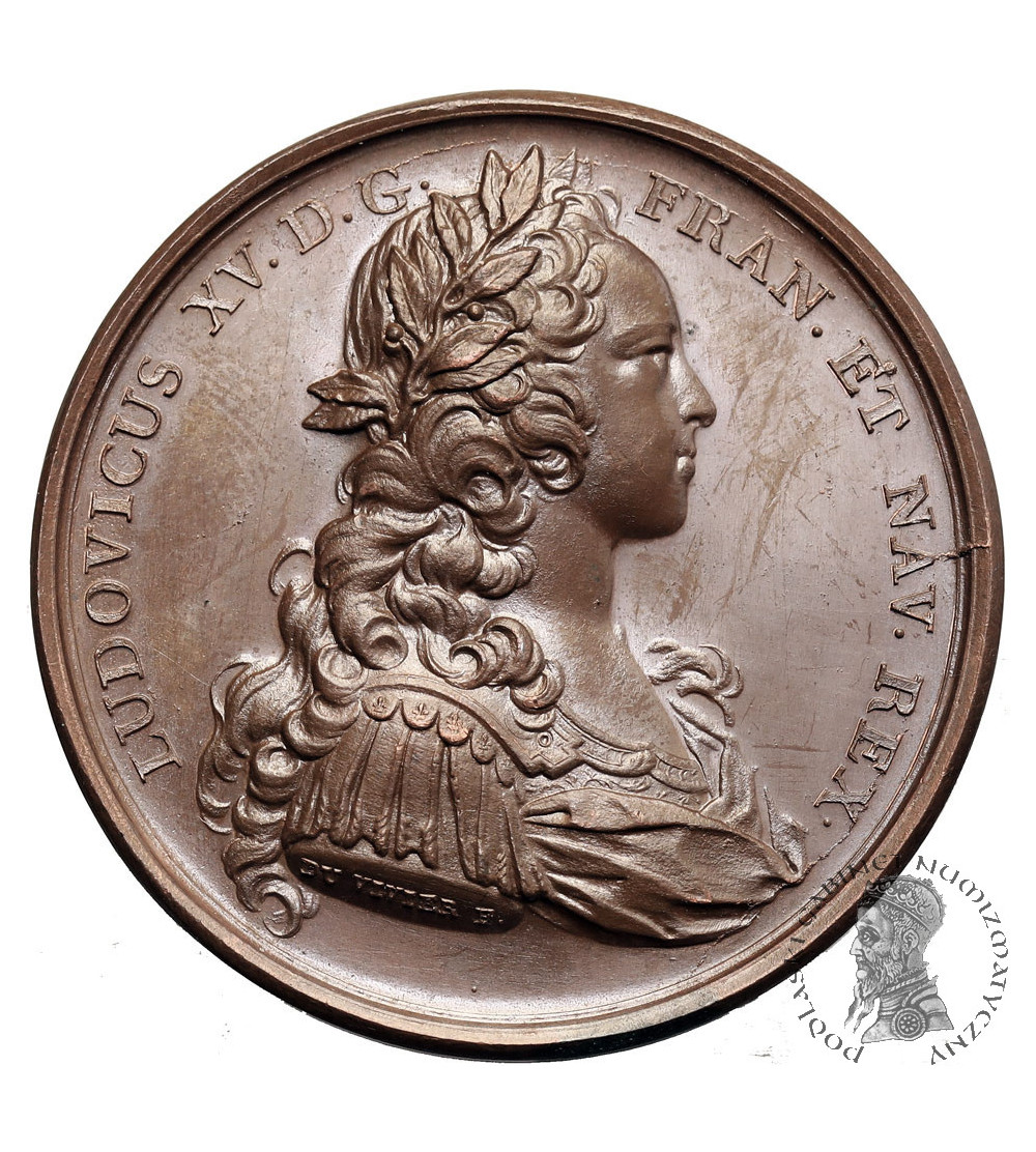 France, Louis XV (1715-1774). Medal 1721 commemorating the restoration of the King's health France, Louis XV (1715-1774). Medal 1721 commemorating the restoration of the King's health