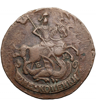 Russia, Catherine II 1762-1796. 2 Kopeks 1791 EM, Jekaterinburg