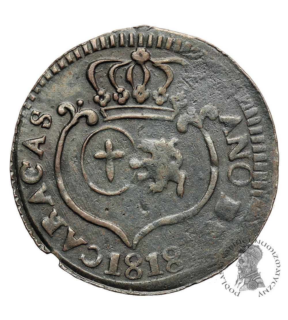 Wenezuela, prowincja Caracas. 1/4 Real 1818