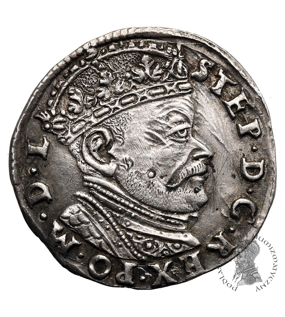 Poland / Lithuania. Stefan Batory 1576-1586. Trojak (3 Groschen) 1584, Vilnius mint Poland / Lithuania. Stefan Batory 1576-1586. Trojak (3 Groschen) 1584, Vilnius mint