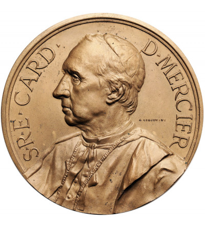 Belgia. Medal 1926 upamiętniający śmierć kardynała Desiré Felicien François Joseph Mercier