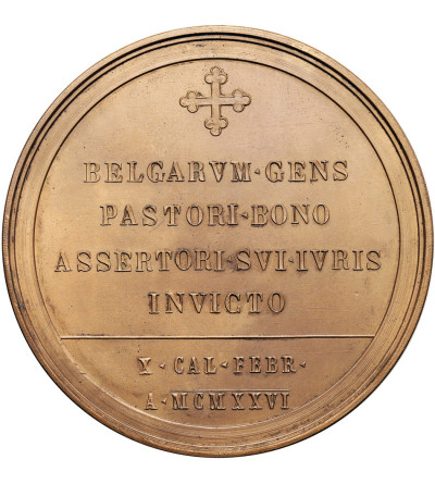 Belgia. Medal 1926 upamiętniający śmierć kardynała Desiré Felicien François Joseph Mercier