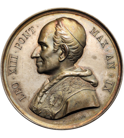 Papal States, Leo XIII (1878-1903). Medal 1886 commemorating the restoration of the Basilica San Giovanni Lateran