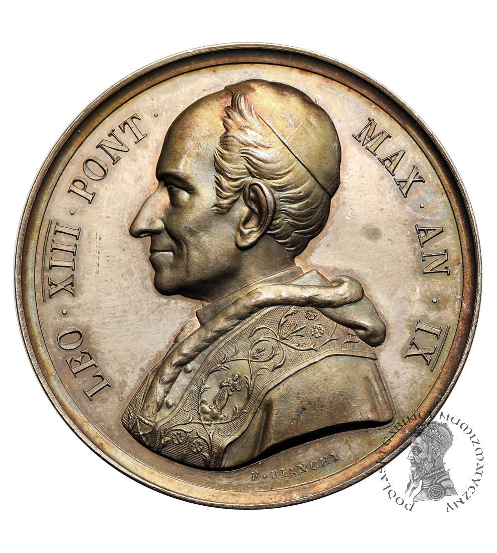 Papal States, Leo XIII (1878-1903). Medal 1886 commemorating the restoration of the Basilica San Giovanni Lateran Papal States, Leo XIII (1878-1903). Medal 1886 commemorating the restoration of the Basilica San Giovanni Lateran