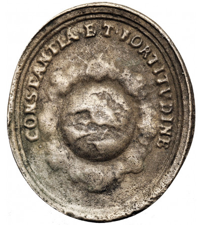 Holy Roman Empire. Oval medal of Charles VI coronation (1711) in Frankfurt am Main