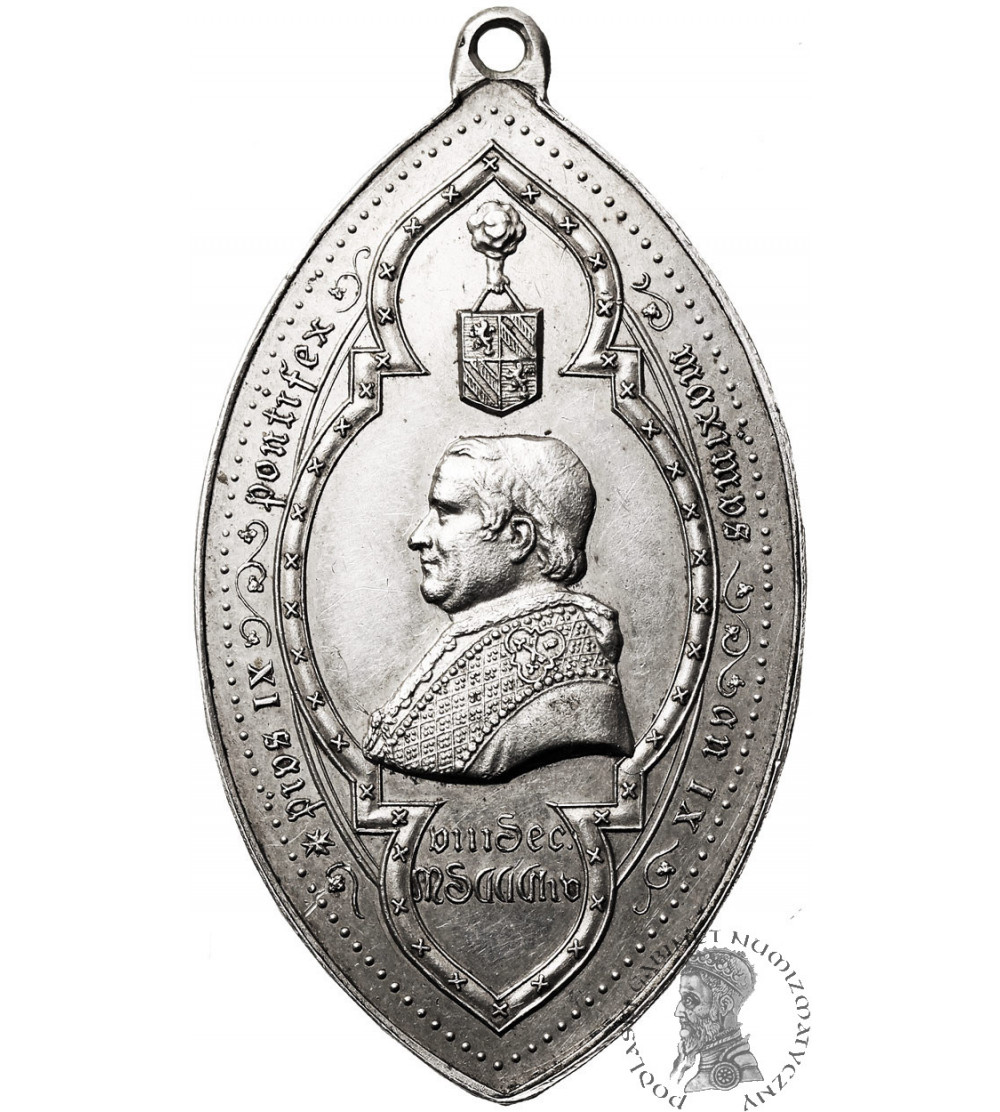 Watykan, Pius IX ( 1846-1878). Medalik religijny 1854, AN IX, Niepokalanego Poczęcie Najświętszej Maryi Panny Watykan, Pius IX ( 1846-1878). Medalik religijny 1854, AN IX, Niepokalanego Poczęcie Najświętszej Maryi Panny