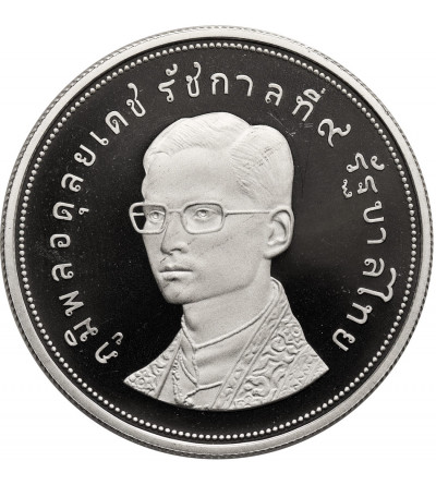 Tajlandia. 50 baht BE 2517 / 1974 AD, Ochrona dzikiej przyrody Nosorożec - Proof
