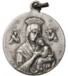 Medalik religijny. Matka Boska Nieustającej Pomocy, Jezus z Gorejącym Sercem,  XIX/XX w.