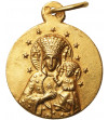 Poland. Gold religious pendant, Our Lady of Częstochowa