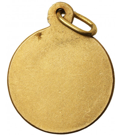 Poland. Gold religious pendant, Our Lady of Częstochowa